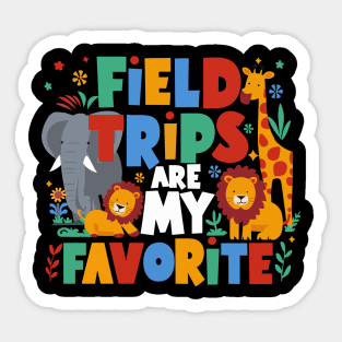 Field Trips Are My Favorite Matching Teachers Men Women Kids Sticker